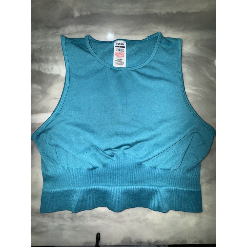 Gymshark Longline Sports Bra Tank Blue - Size XL